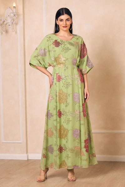 7696 MINT GREEN KAFTAN DRESSES