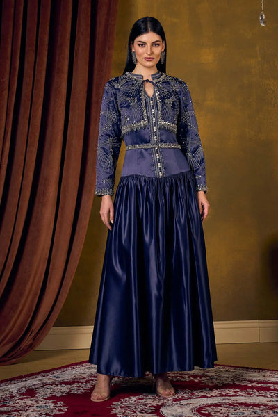 ELHAM MOROCCON DRESS - NAVY DRESSES