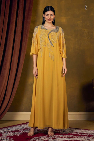 MAITHA KAFTAN - MUSTARD DRESSES